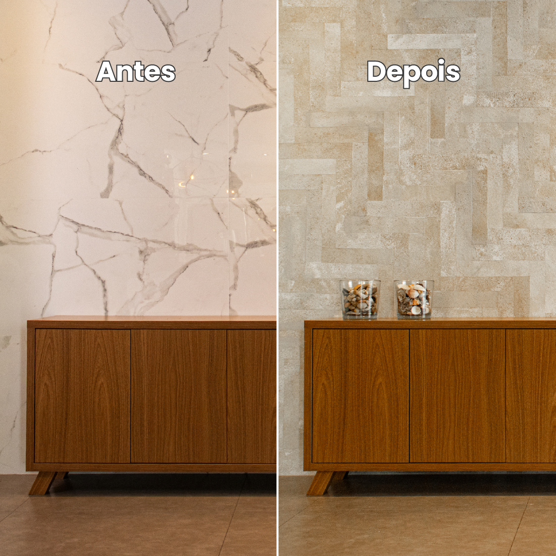 Revestimento Pedra Flexível Autocolante | Linha Petra