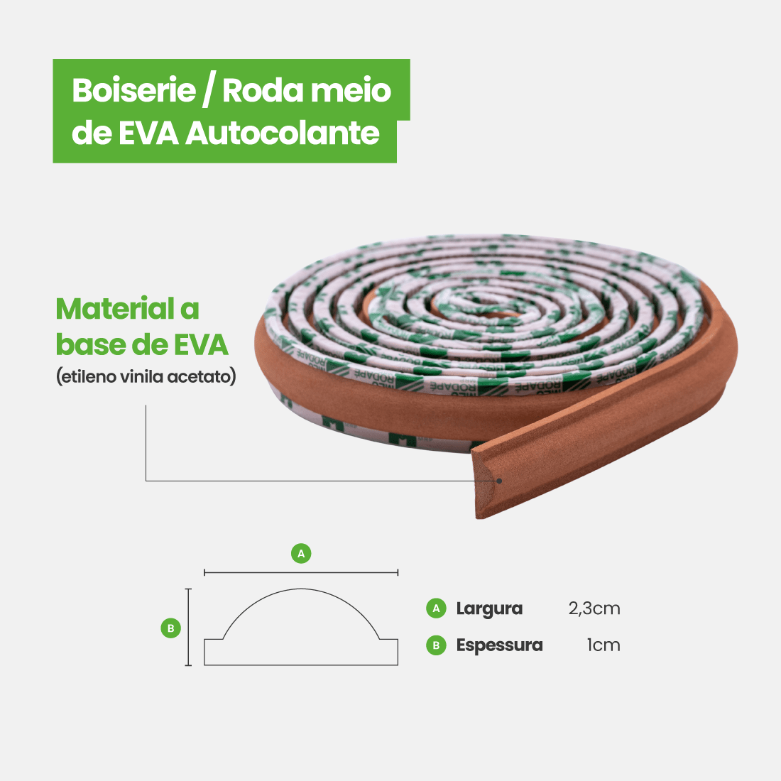 Boiserie Colorido de EVA Autocolante | Linha Urban