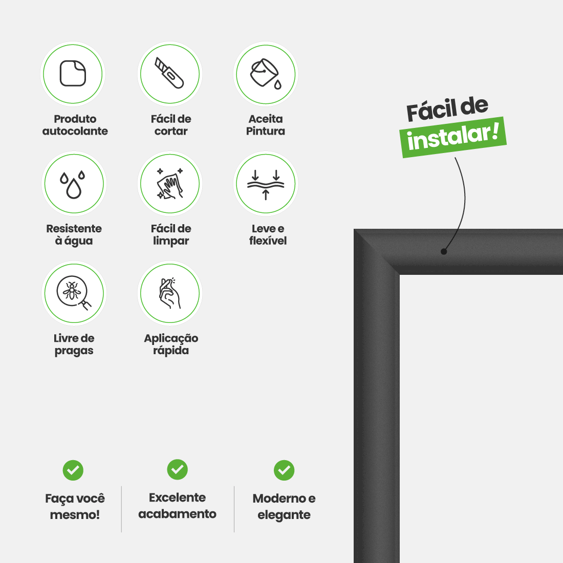 Boiserie Colorido de EVA Autocolante | Linha Urban