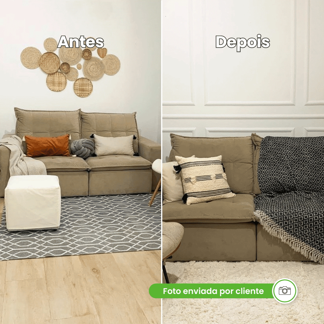 Rodameio Moldura Boiserie de EVA Autocolante | RM610