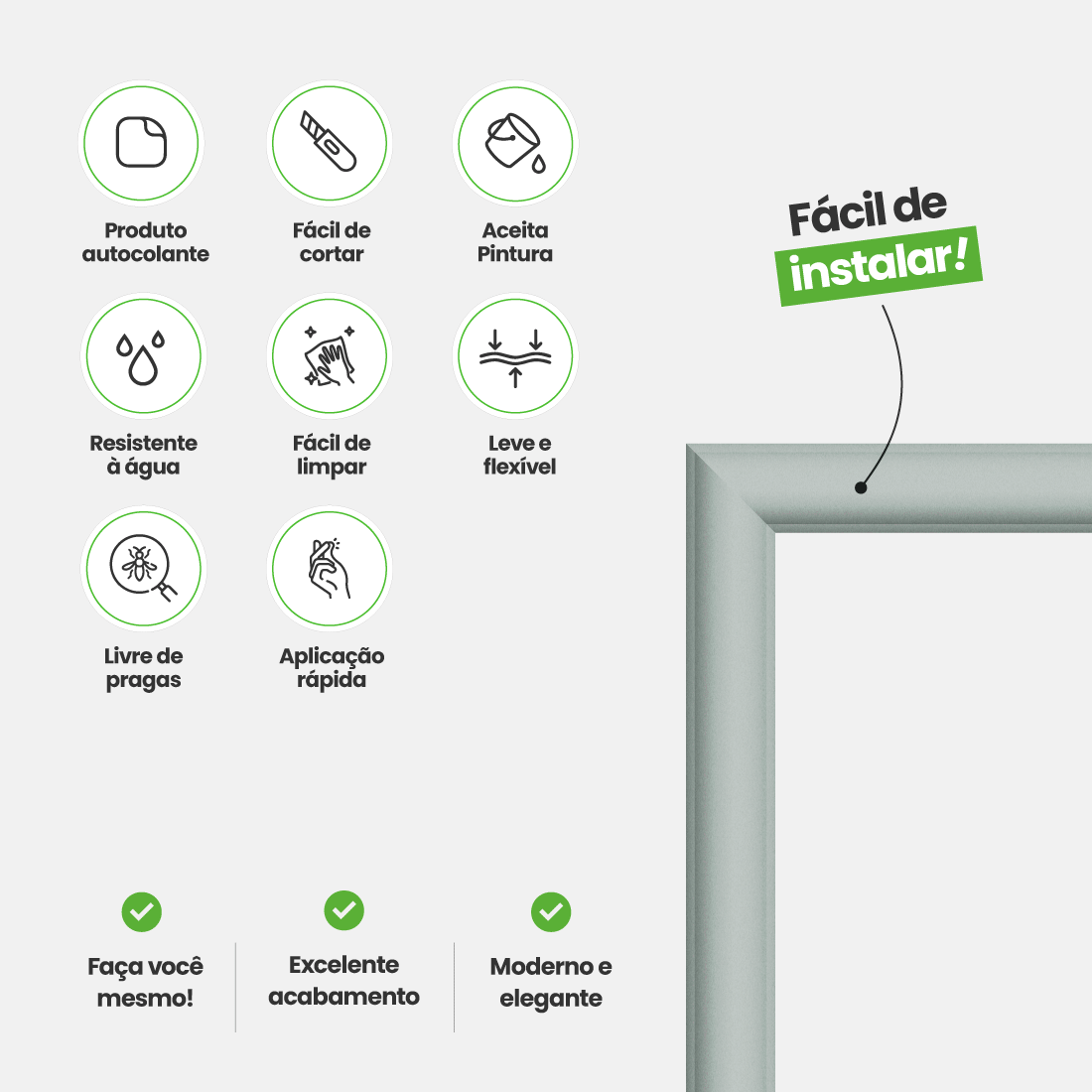 Boiserie Colorido de EVA Autocolante | Linha Play