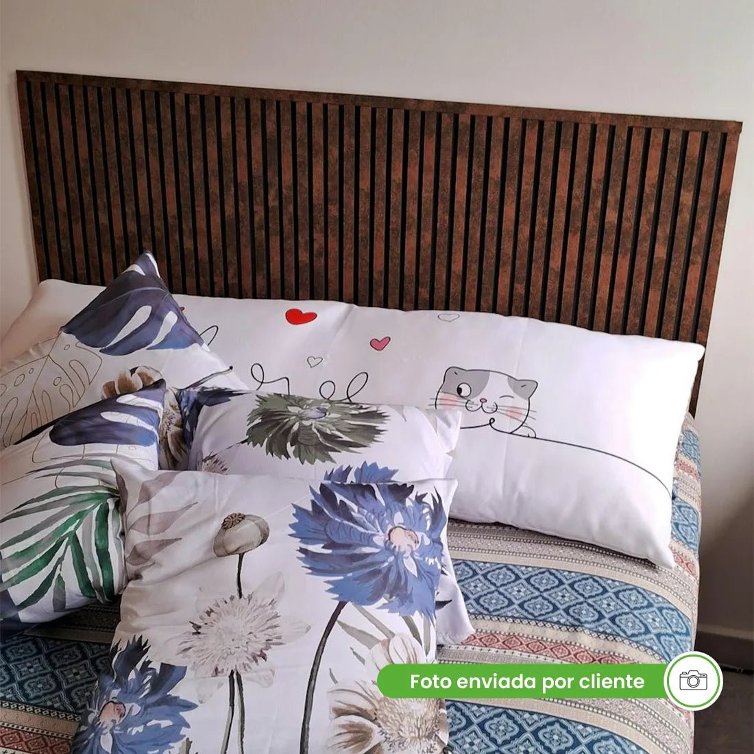 Kit Cabeceira Painel Ripado Autocolante | Linha Urban