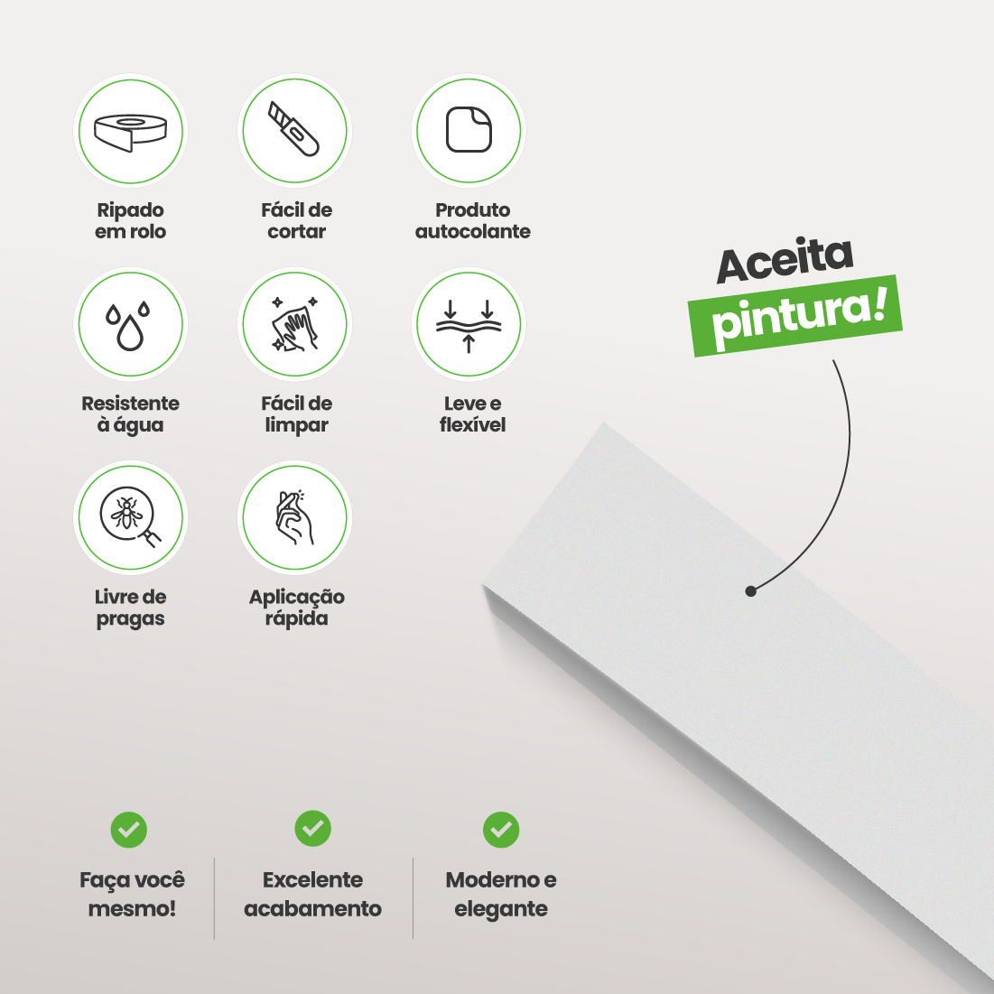 Painel Ripado de EVA Autocolante | RM43