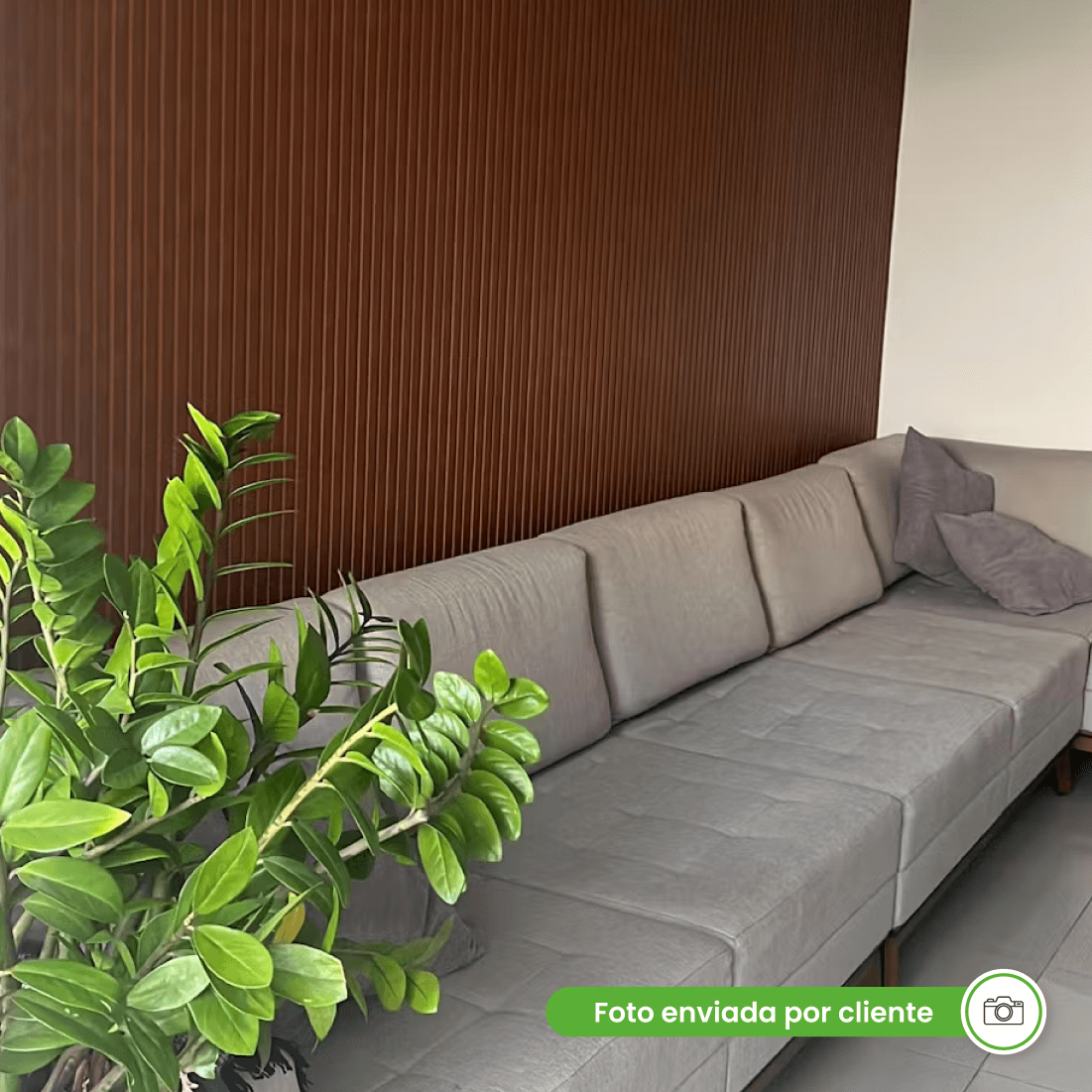 Painel Ripado Laminado de EVA Autocolante | Linha Madeto