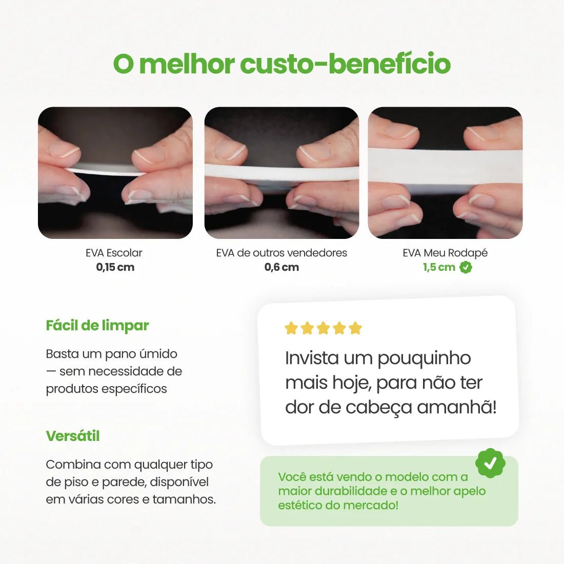 Rodapé de EVA Autocolante | RP16