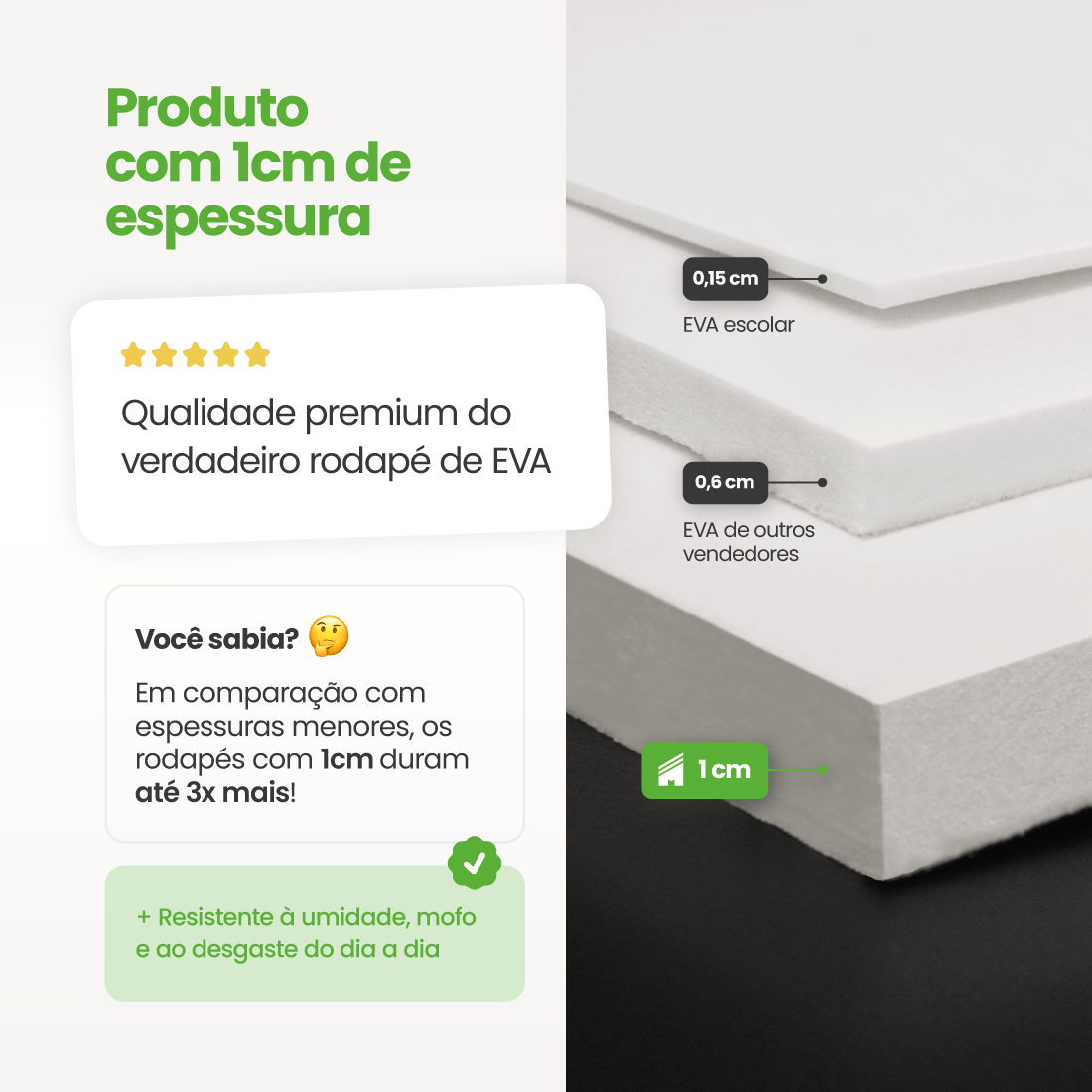 Rodapé de EVA Autocolante | RP52