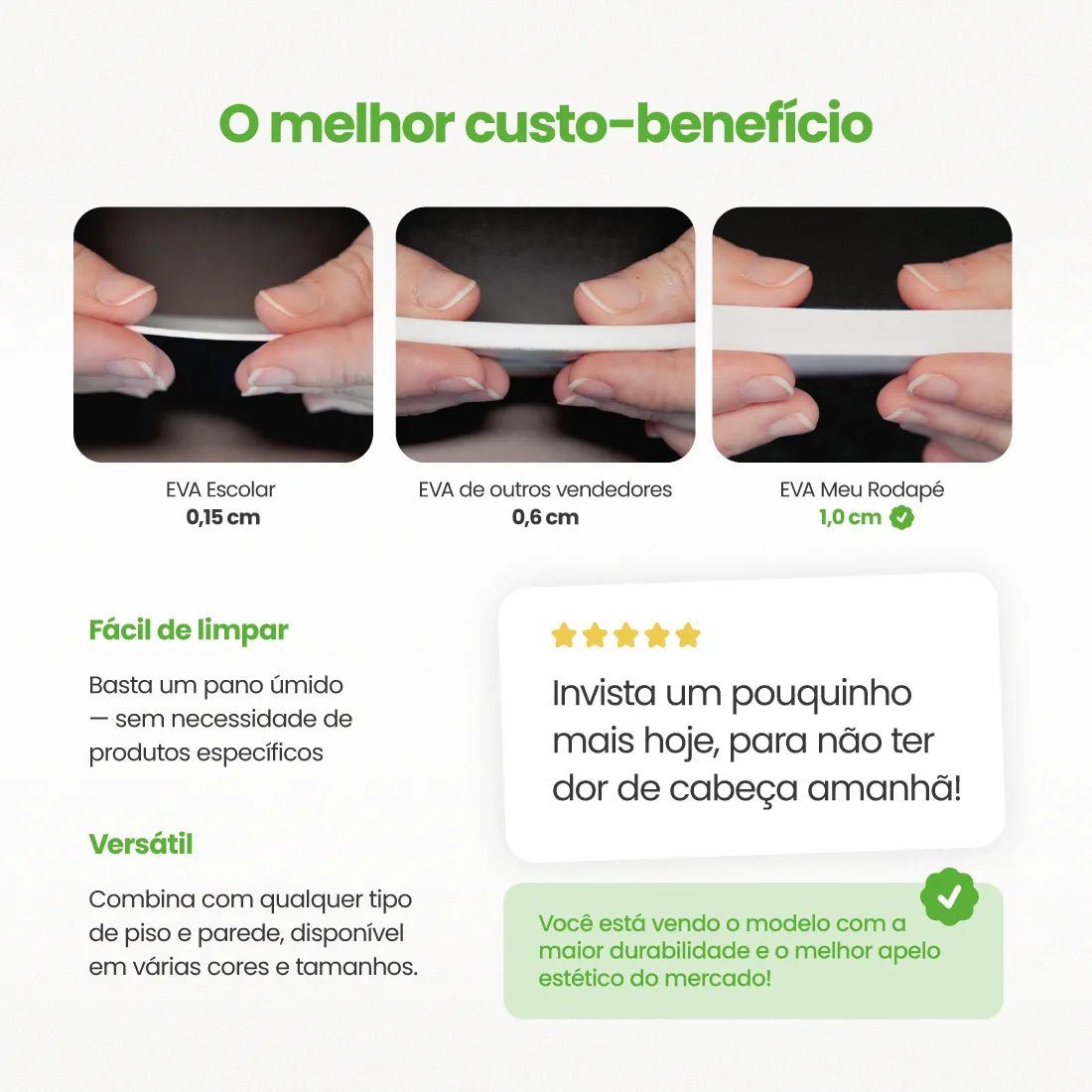 Rodapé de EVA Autocolante | RP52