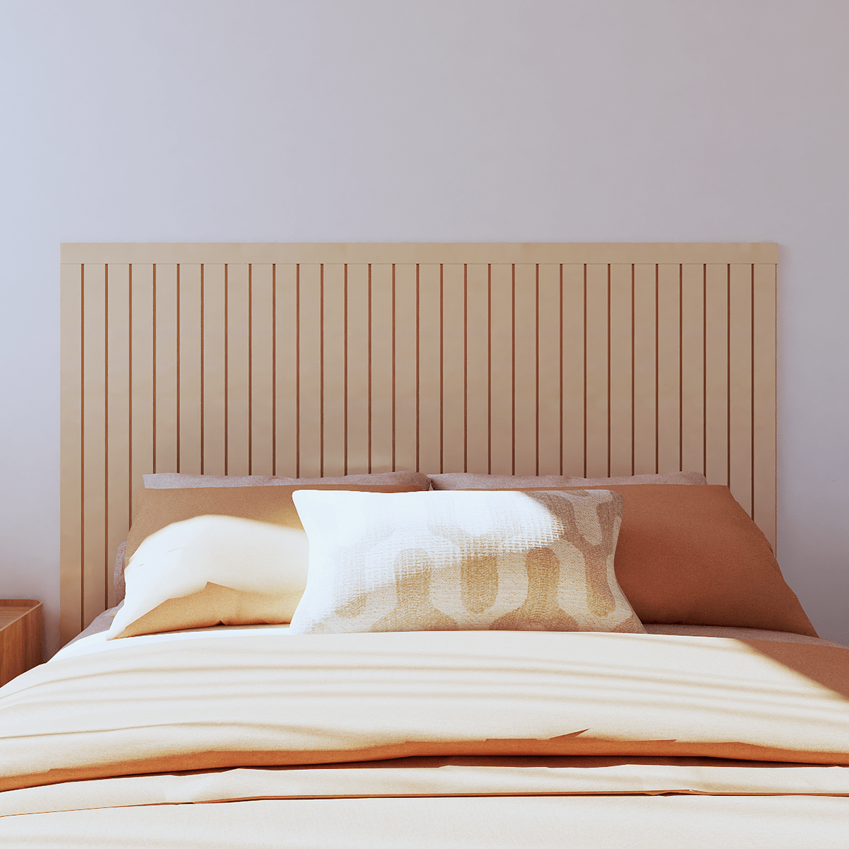 Kit Cabeceira Painel Ripado | Linha Play + - Meu Rodapé