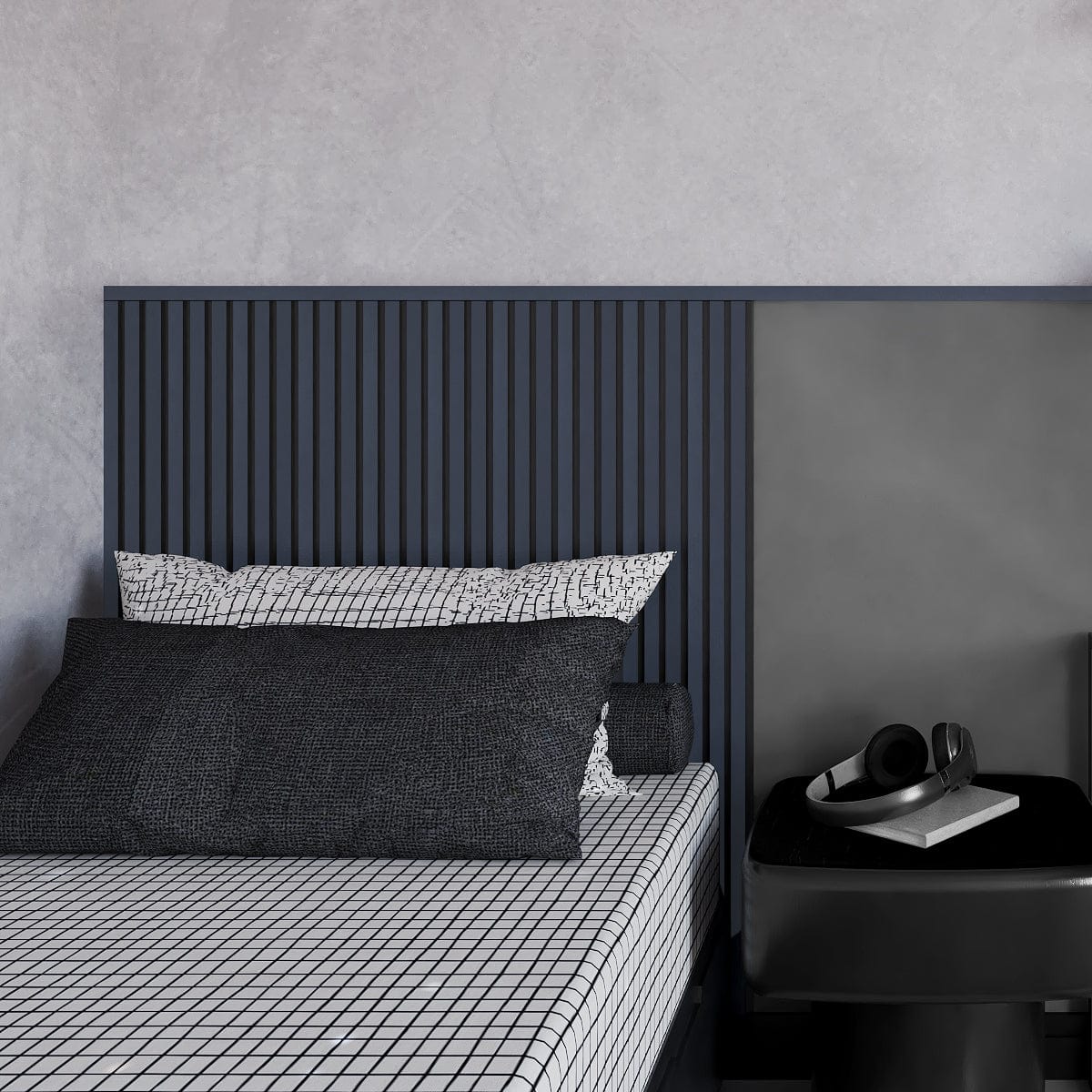 Kit Cabeceira Painel Ripado | Linha Urban - Meu Rodapé