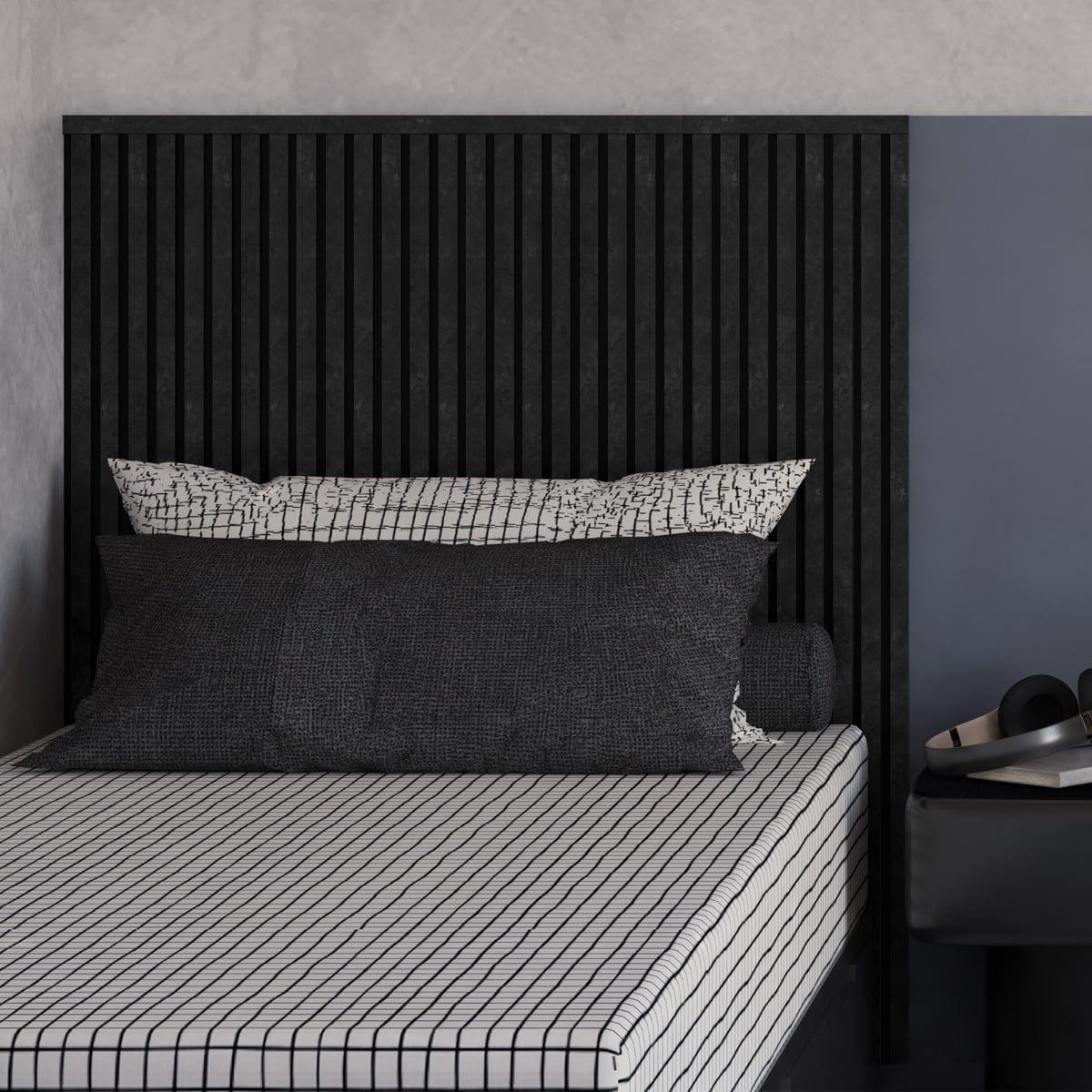 Kit Cabeceira Painel Ripado | Linha Urban - Meu Rodapé