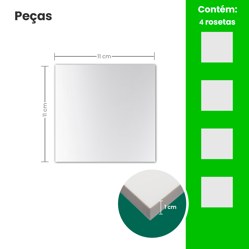 Kit Rosetas para Janela - Meu Rodapé