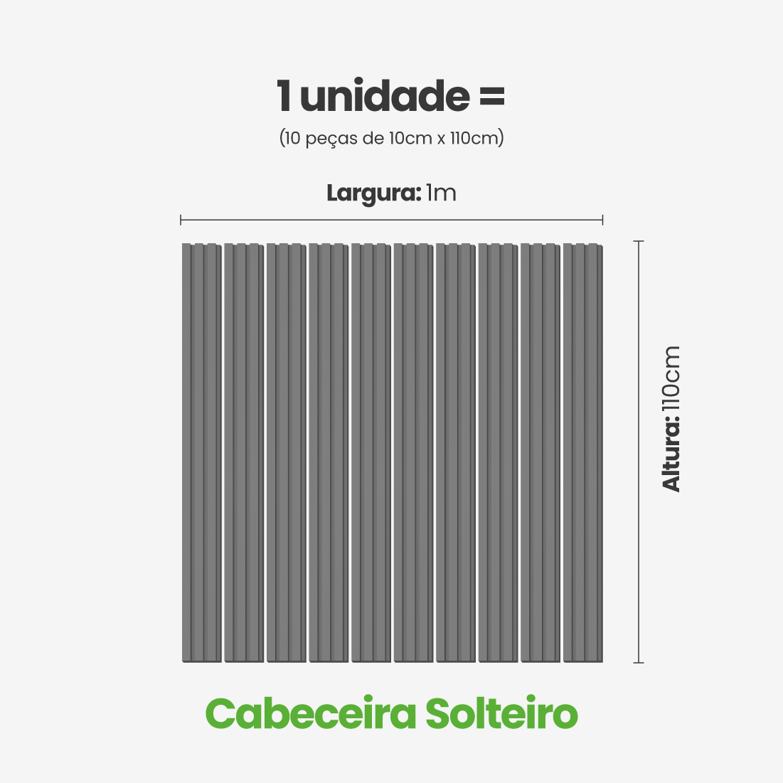 Kit Cabeceira Painel Ripado Autocolante | Linha Play