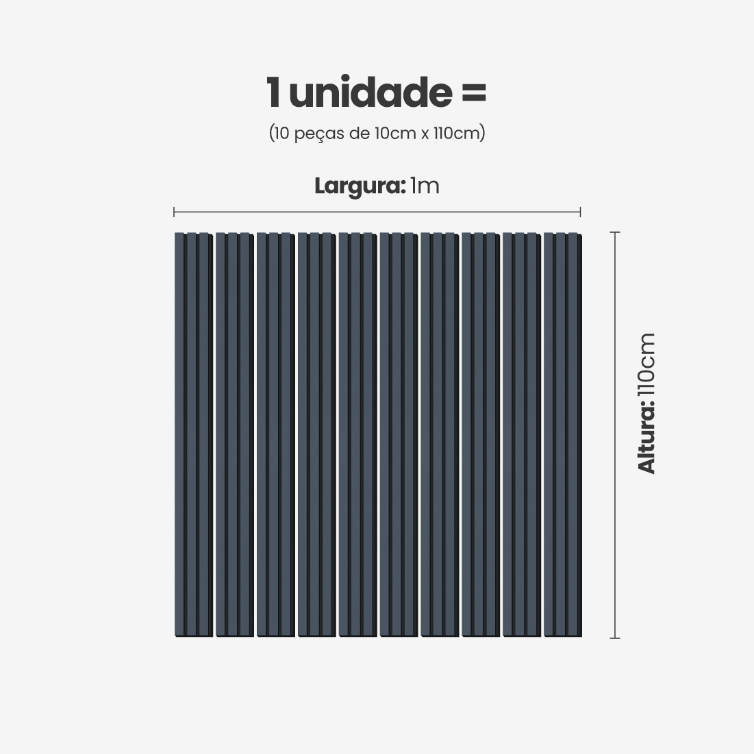 Kit Cabeceira Painel Ripado Autocolante | Linha Urban