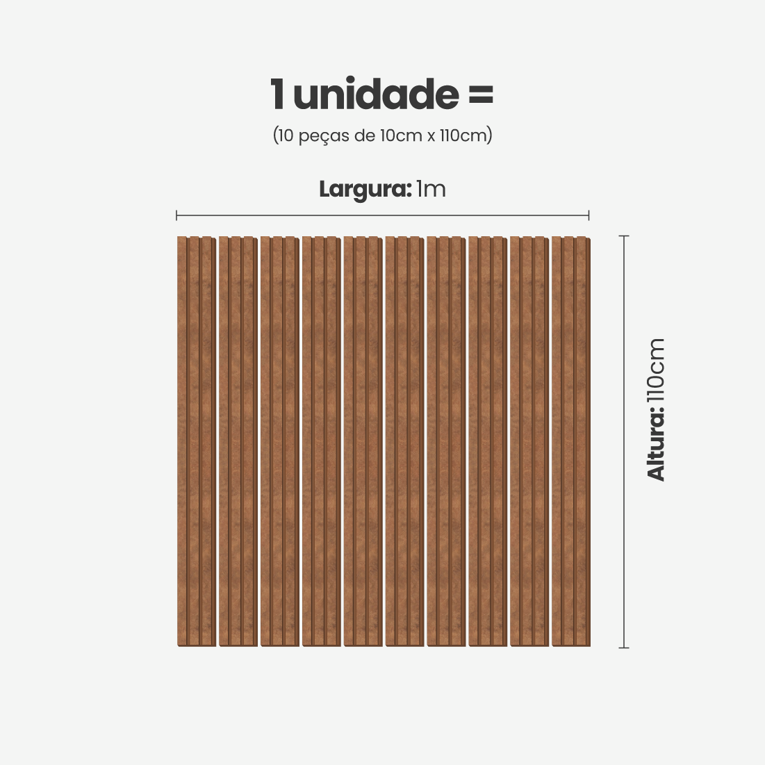 Kit Cabeceira Painel Ripado Autocolante | Linha Urban