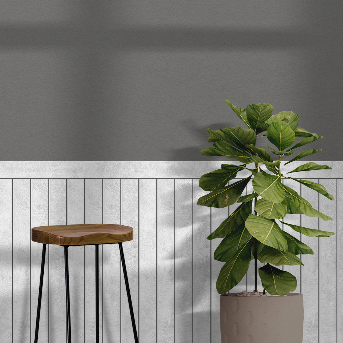 Painel Ripado Laminado Meia Parede | Linha Urban +