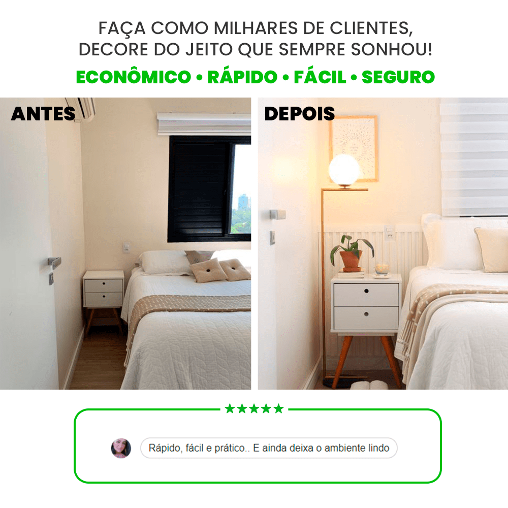 Painel Ripado de EVA Autocolante | RT601 - Meu Rodapé