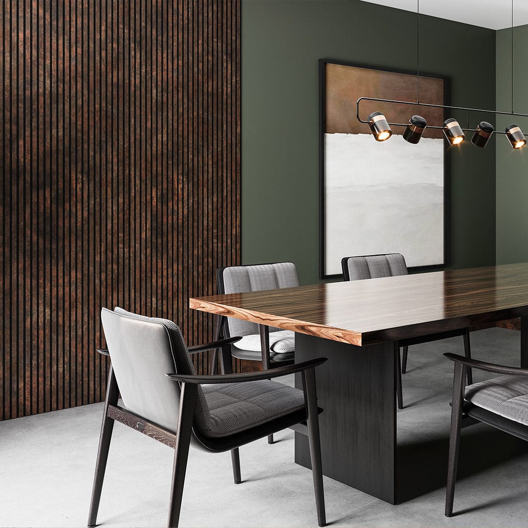 Painel Ripado Laminado de EVA Autocolante | Linha Urban - Meu Rodapé