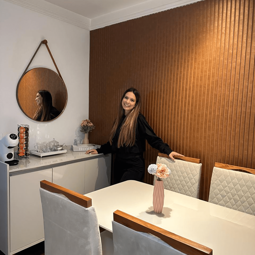 Painel Ripado Laminado de EVA Autocolante | Linha Urban - Meu Rodapé