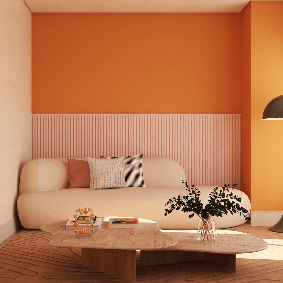 Painel Ripado Laminado Meia Parede | Linha Play - Meu Rodapé