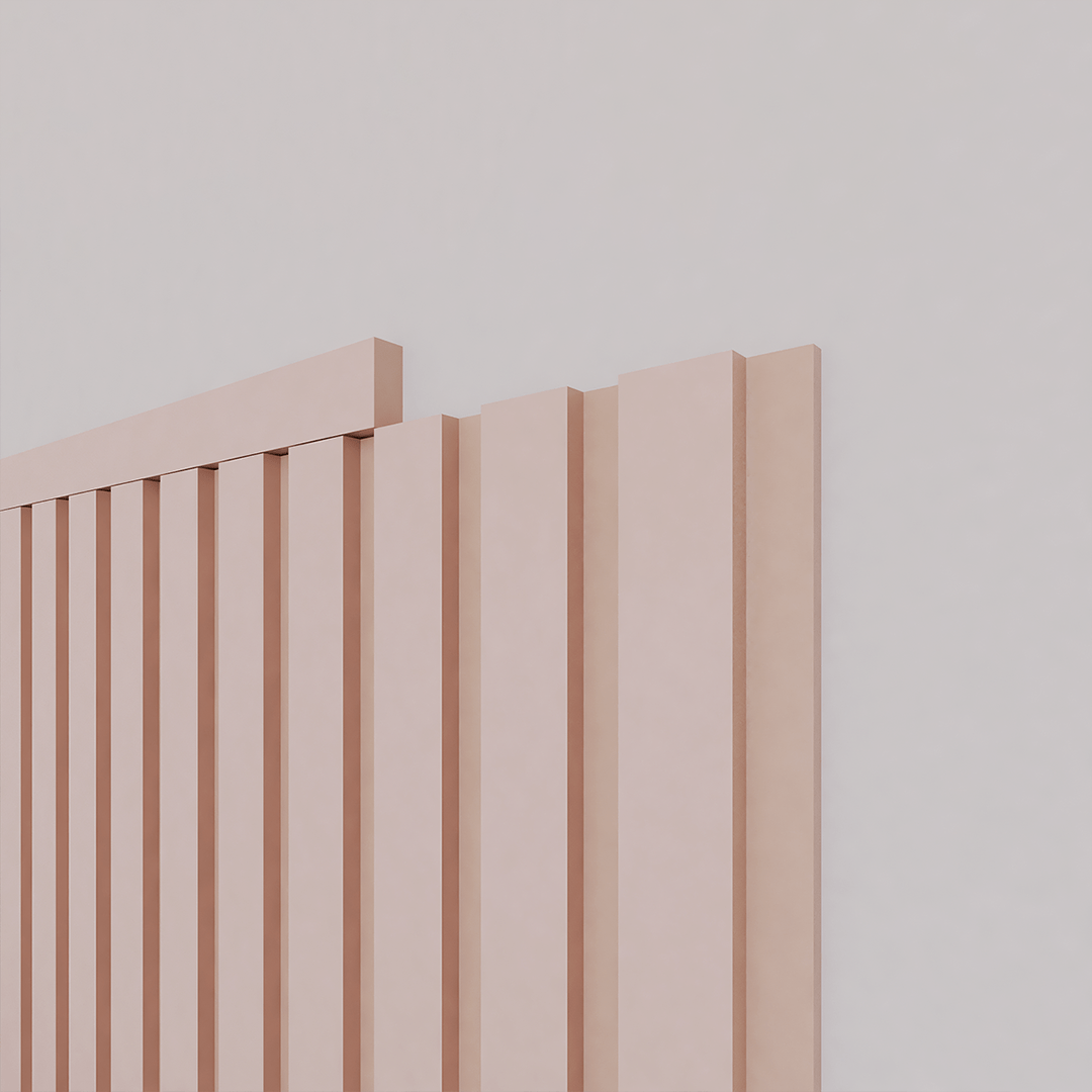 Painel Ripado Laminado Meia Parede | Linha Play - Meu Rodapé