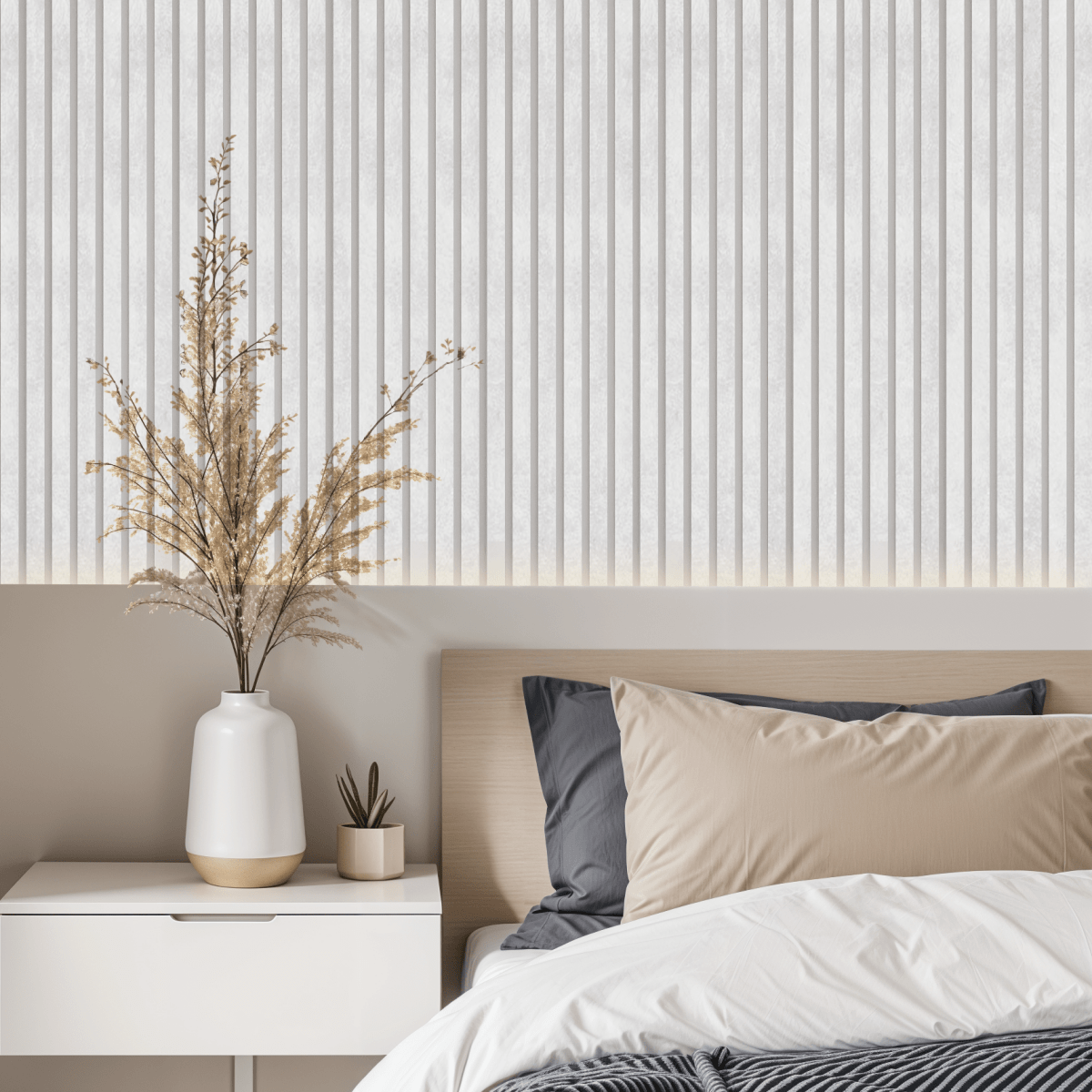 Painel Ripado Laminado Meia Parede | Linha Urban - Meu Rodapé