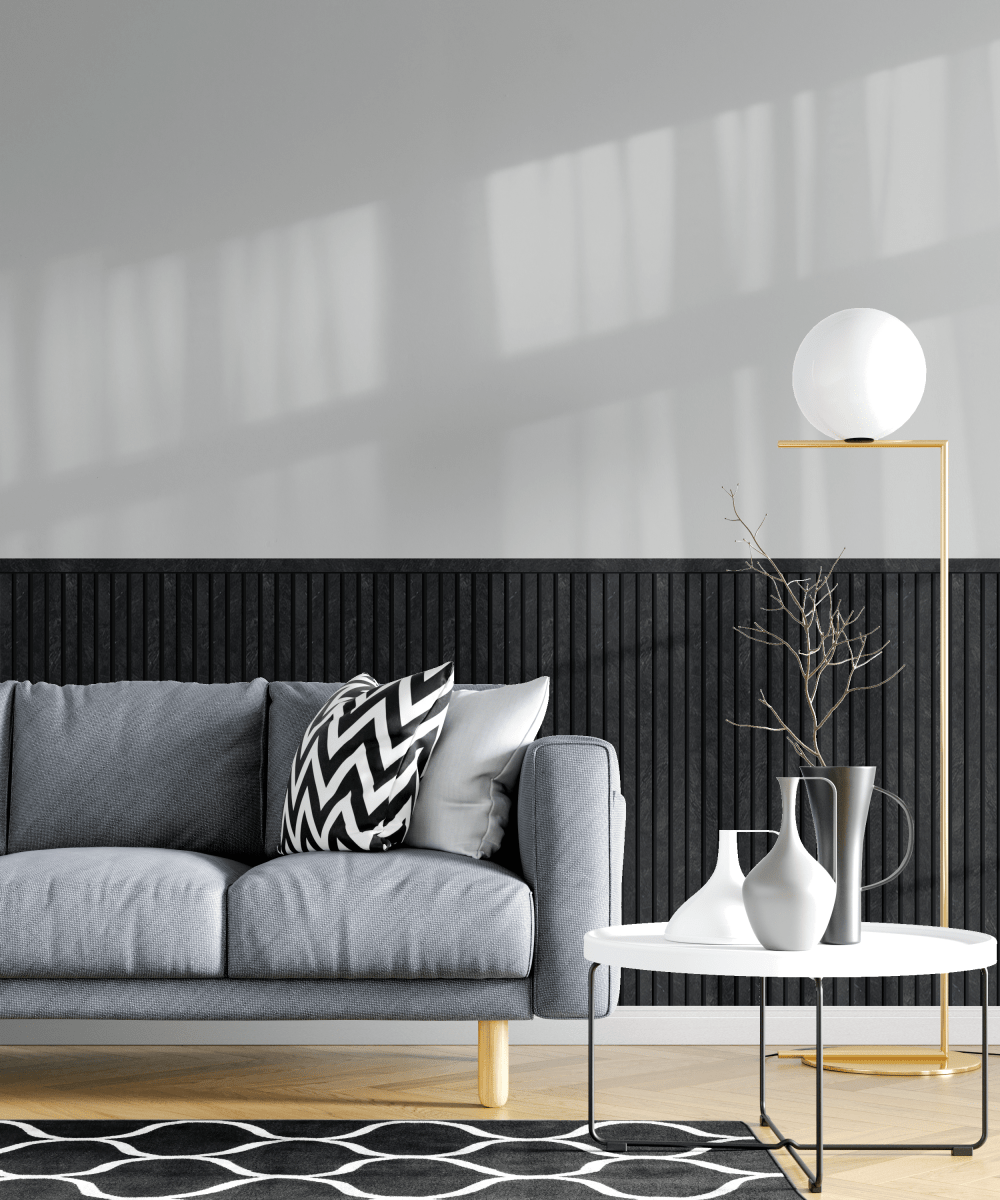 Painel Ripado Laminado Meia Parede | Linha Urban - Meu Rodapé