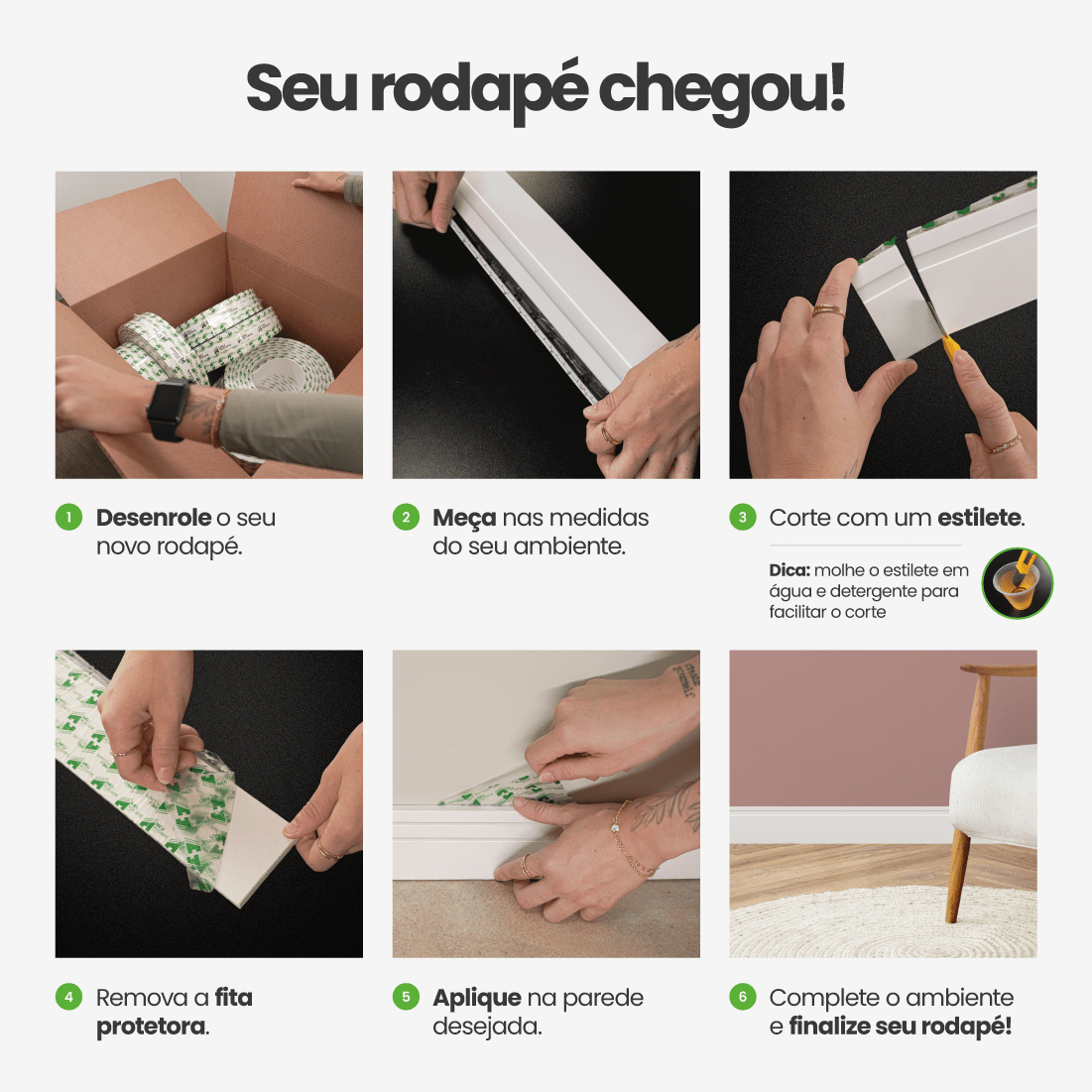 Rodapé de EVA Autocolante | RP16