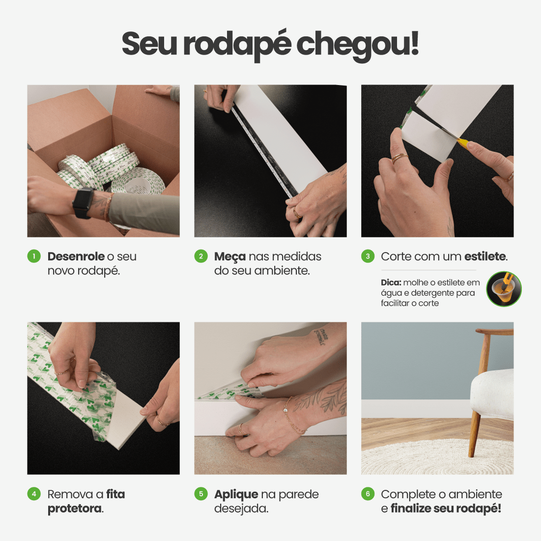 Rodapé de EVA Autocolante | RP43