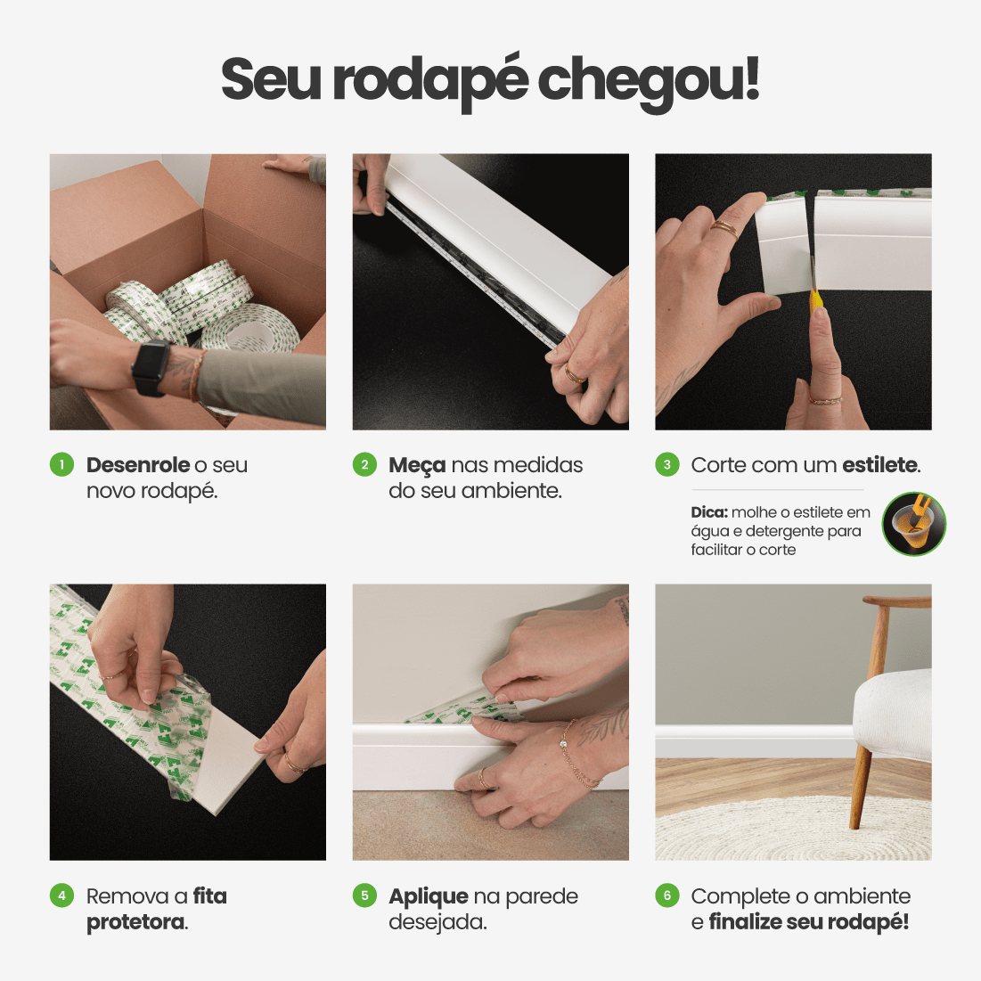 Rodapé de EVA Autocolante | RP52