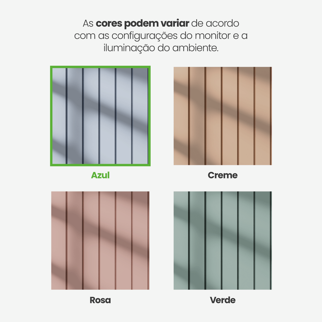 Painel Ripado Laminado de EVA Autocolante | Linha Play+