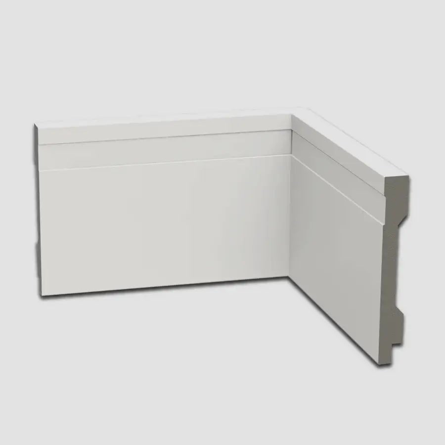 Rodapé de Poliestireno Frisado | Barra de 1.8 metros - Meu Rodapé