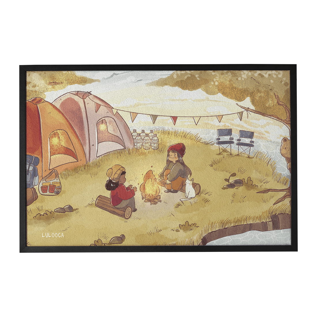 Quadro Decorativo Acampamento Fofo | Luana Gurgel - Meu Rodapé