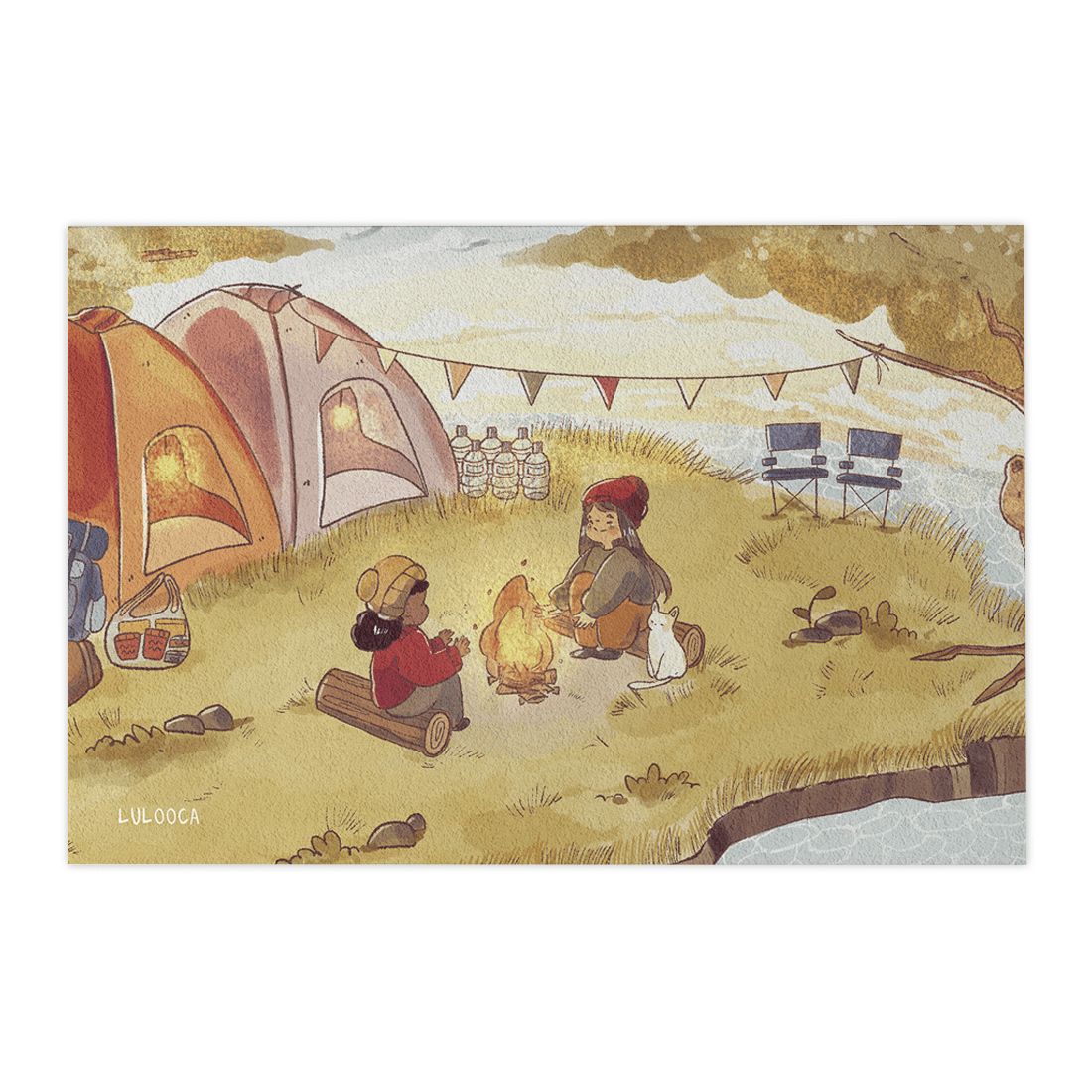 Quadro Decorativo Acampamento Fofo | Luana Gurgel - Meu Rodapé