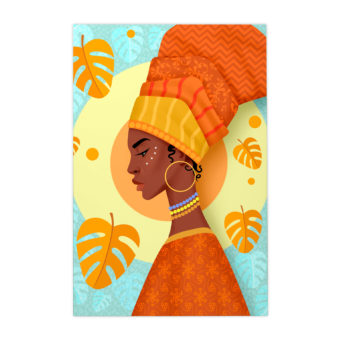 Quadro Decorativo Africana | Francisco Veiga - Meu Rodapé