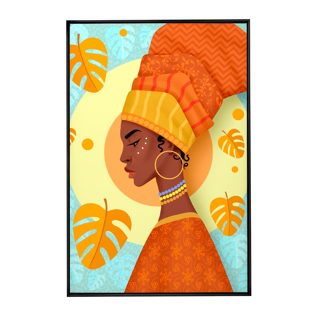 Quadro Decorativo Africana | Francisco Veiga - Meu Rodapé