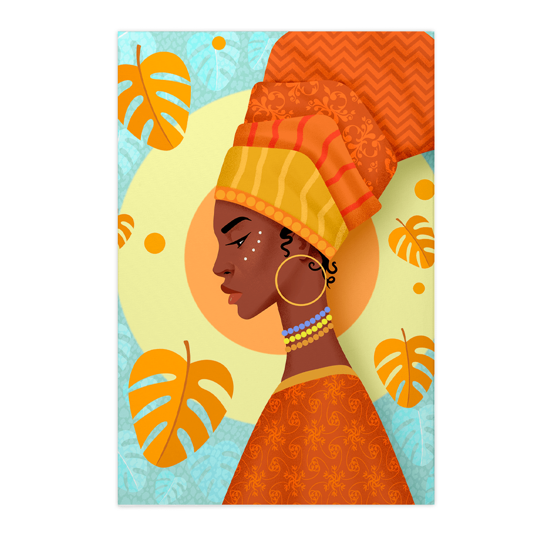 Quadro Decorativo Africana | Francisco Veiga - Meu Rodapé