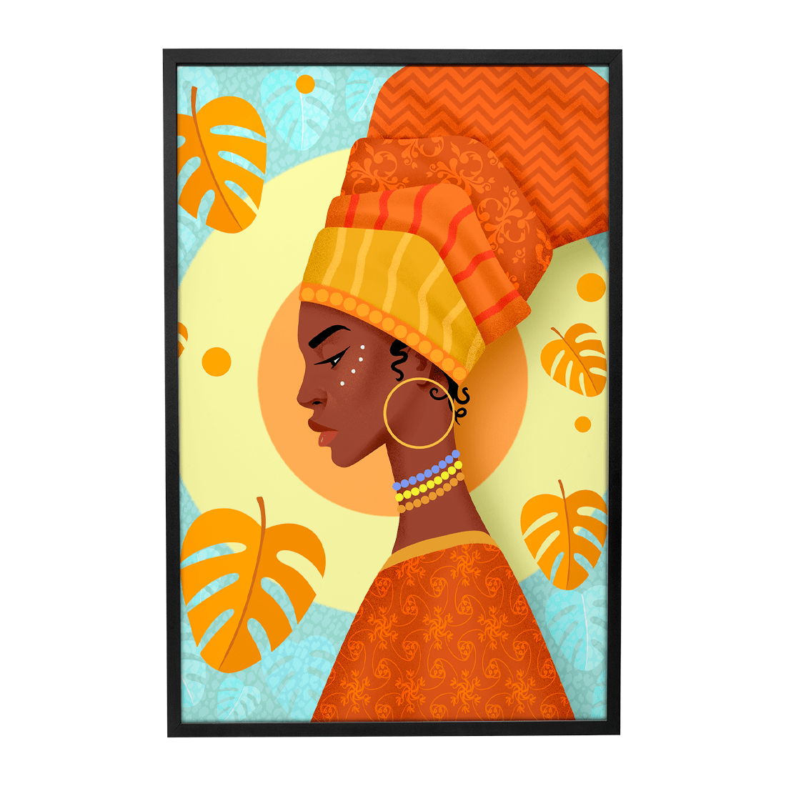 Quadro Decorativo Africana | Francisco Veiga - Meu Rodapé