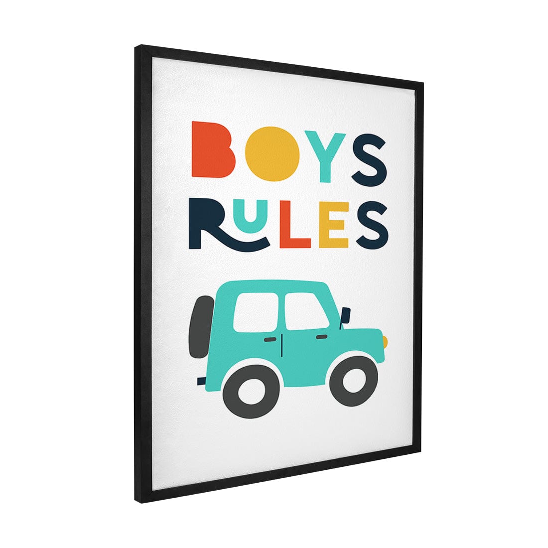 Quadro Decorativo Boys Rules | Aline Gomes Gonçalves - Meu Rodapé