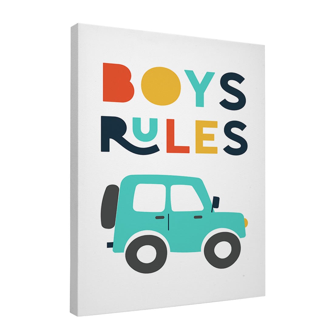 Quadro Decorativo Boys Rules | Aline Gomes Gonçalves - Meu Rodapé