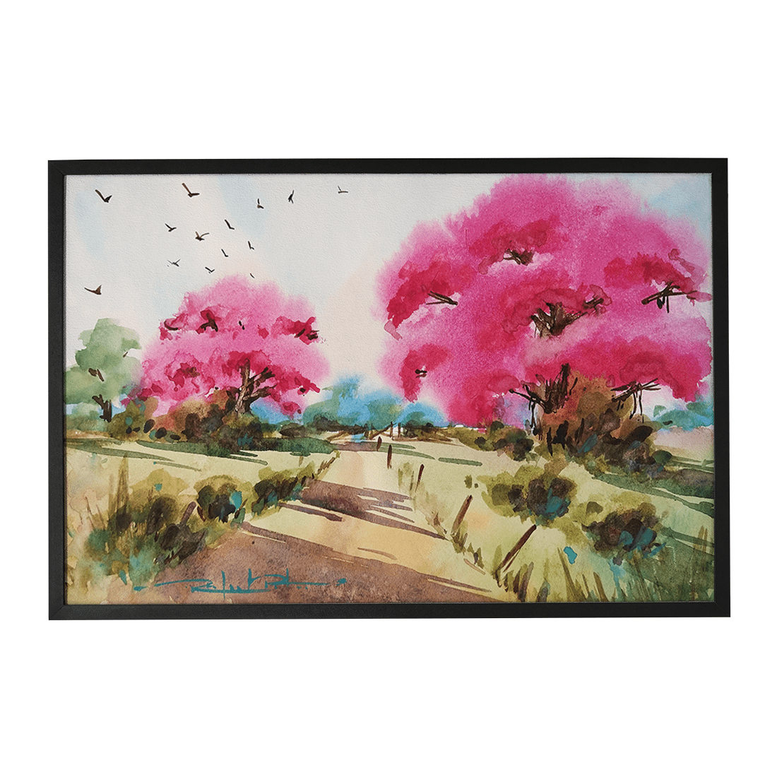 Quadro Decorativo Caminho da Flores | Rafael Pita - Meu Rodapé