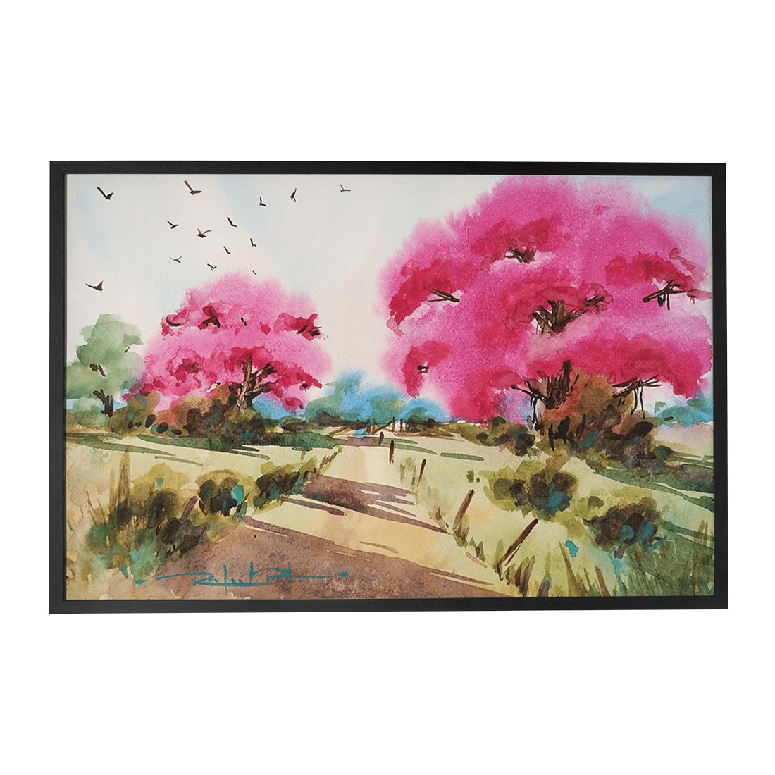 Quadro Decorativo Caminho da Flores | Rafael Pita - Meu Rodapé