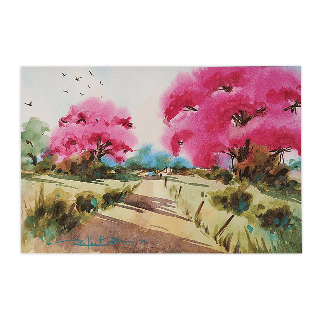 Quadro Decorativo Caminho da Flores | Rafael Pita - Meu Rodapé