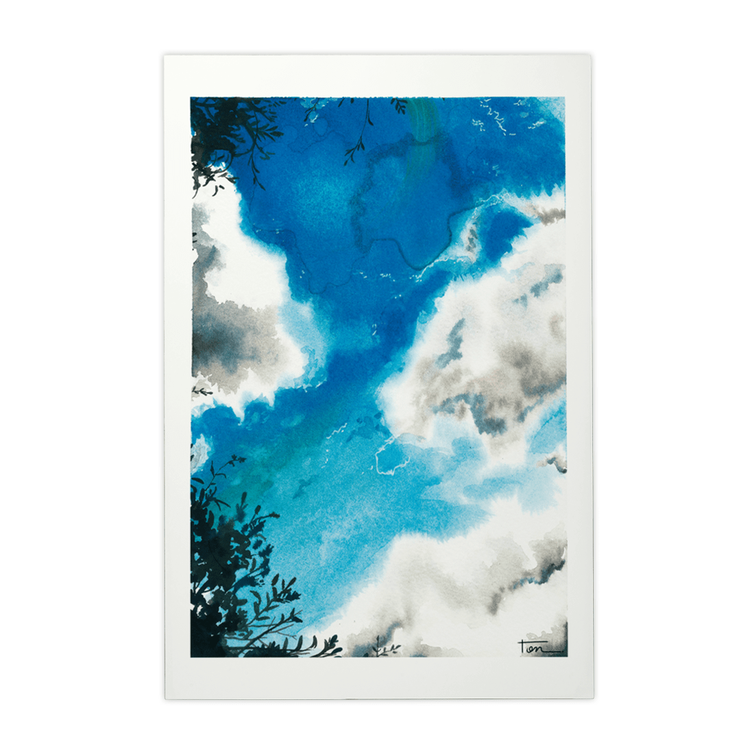 Quadro Decorativo Céu Azul | Ton Luiz - Meu Rodapé