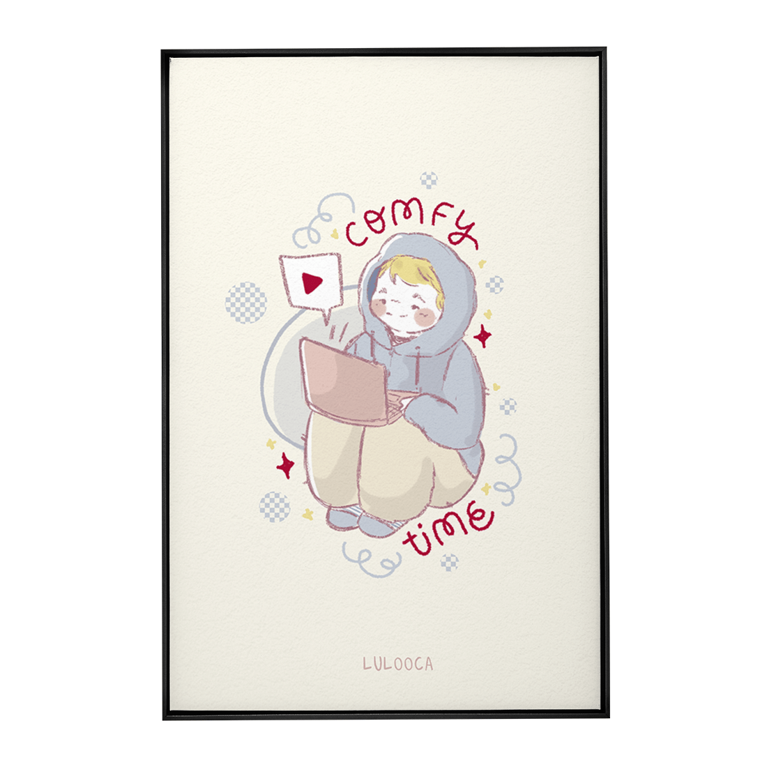 Quadro Decorativo Comfy Time | Luana Gurgel - Meu Rodapé