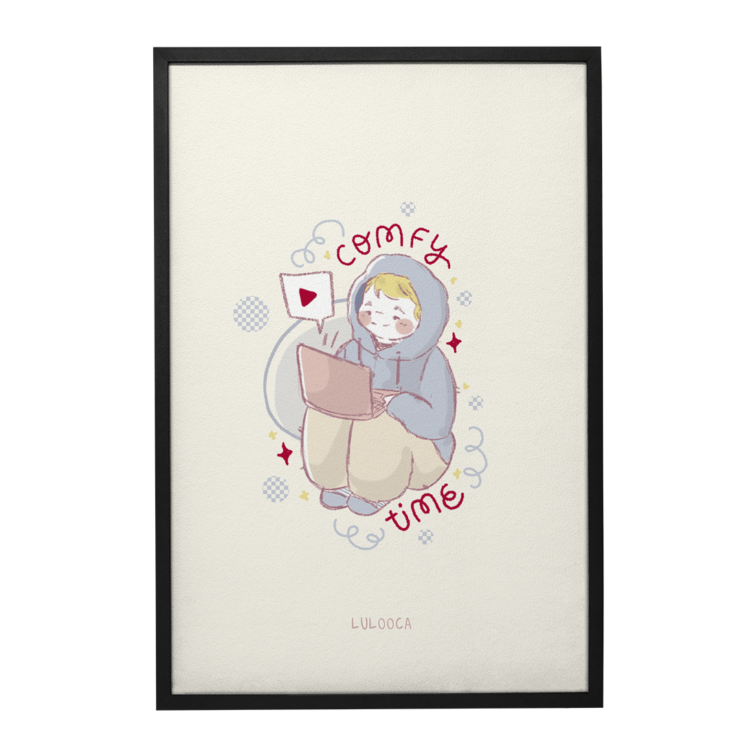 Quadro Decorativo Comfy Time | Luana Gurgel - Meu Rodapé