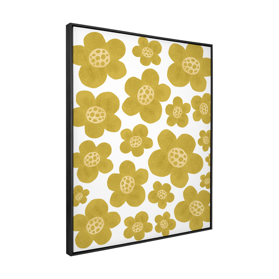 Quadro Decorativo Flores Amarelas 1 | Rafa Harger - Meu Rodapé