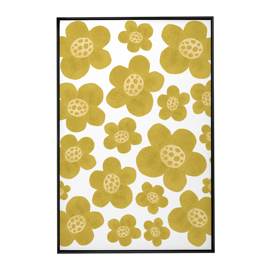 Quadro Decorativo Flores Amarelas 1 | Rafa Harger - Meu Rodapé