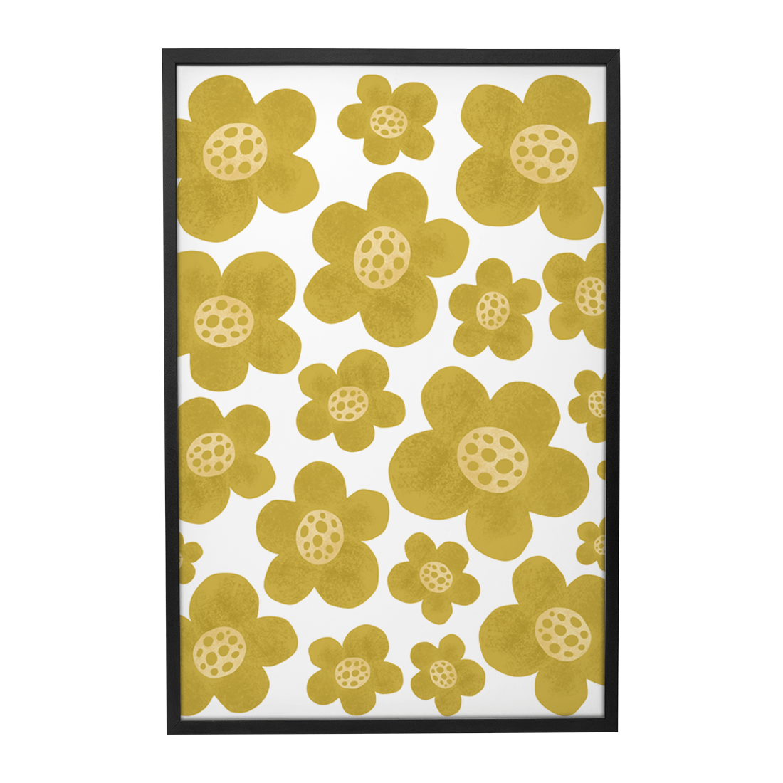 Quadro Decorativo Flores Amarelas 1 | Rafa Harger - Meu Rodapé