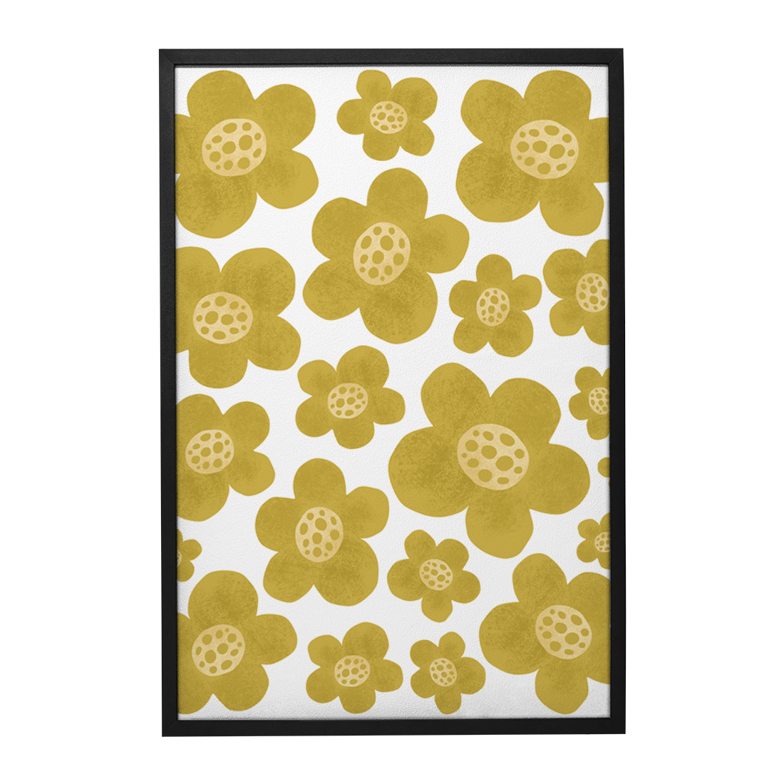 Quadro Decorativo Flores Amarelas 1 | Rafa Harger - Meu Rodapé