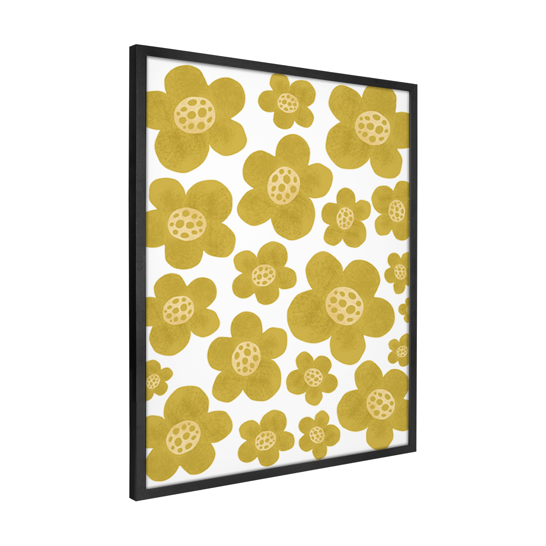 Quadro Decorativo Flores Amarelas 1 | Rafa Harger - Meu Rodapé